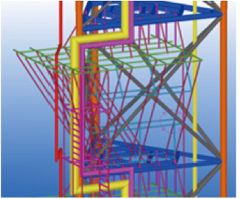 Scaffold erection for flare C1 modification in BYG phase ǁ